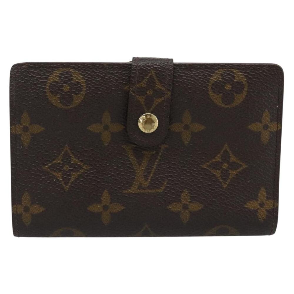 Louis Vuitton Monogram Porte Monnaie Billets Wallet Brown